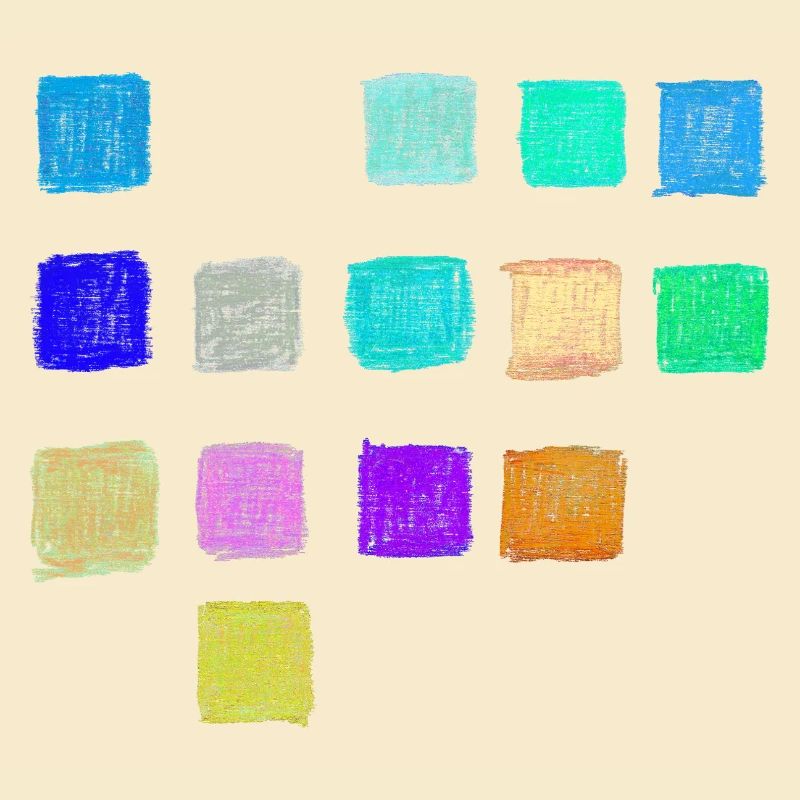 Motifs de couleurs de crayon de couleur Carrés - Abstrait