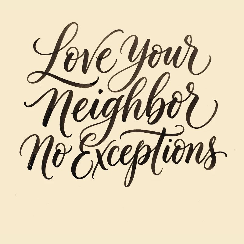 Aimez votre prochain — sans exception — chrétien