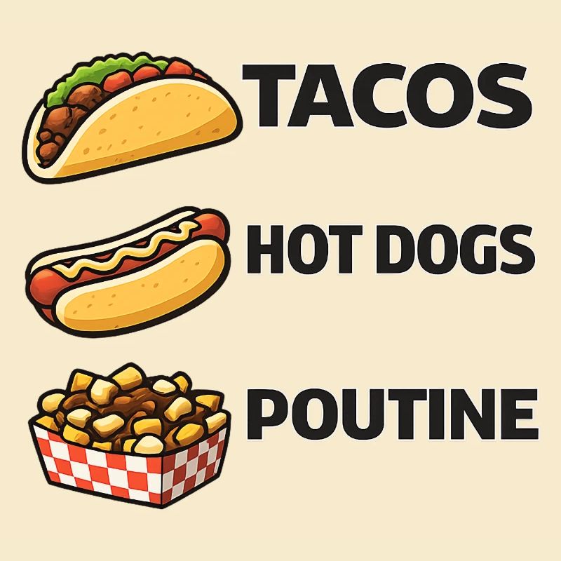 Tacos Hot Dogs Poutine