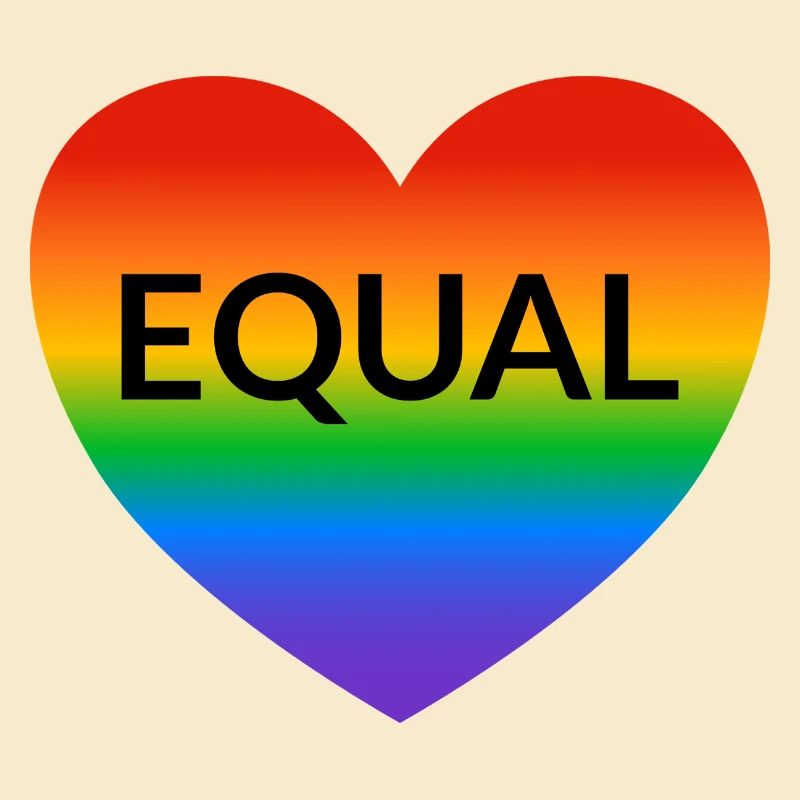 Equal Heart Rainbow Pride