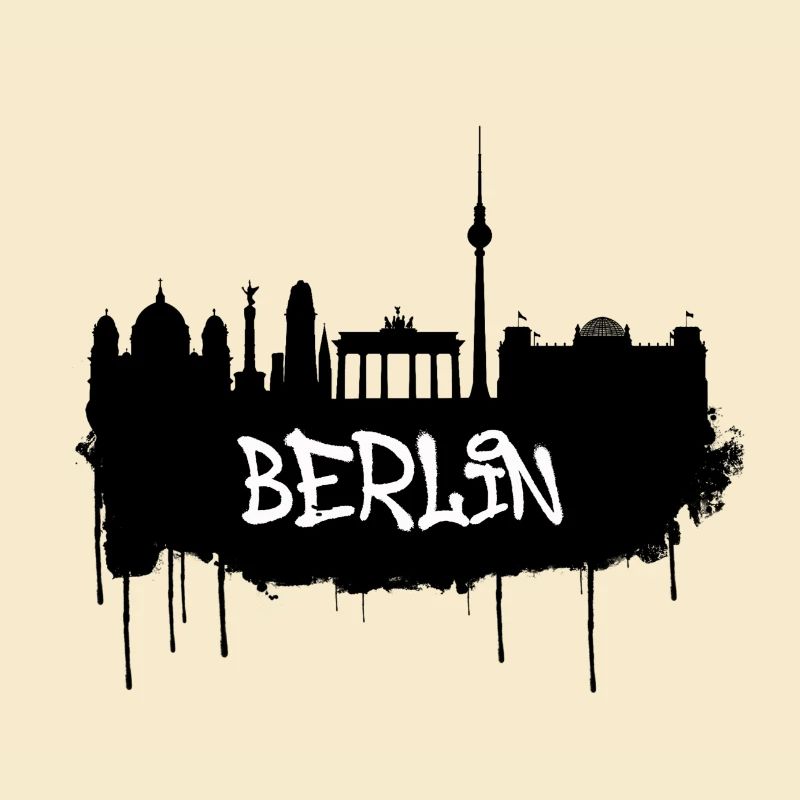 Berlin Graffiti Skyline