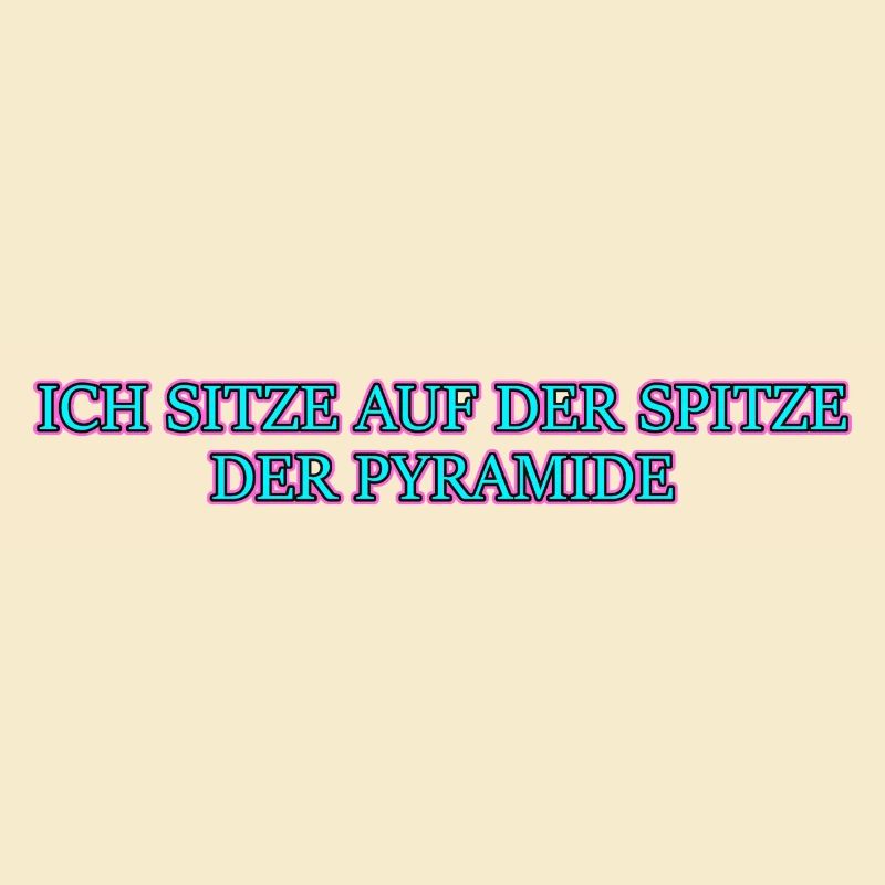 ich sitze an der spitze der Pyramide