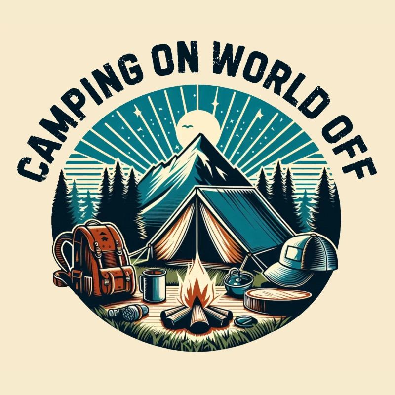 Camping auf der Welt aus