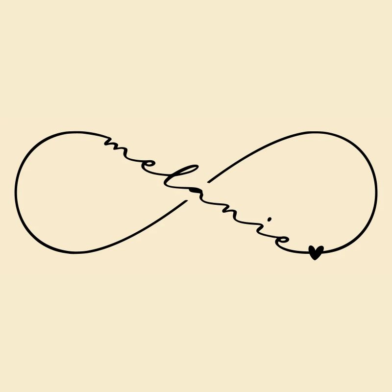 Melanie Name Symbole de l’infini