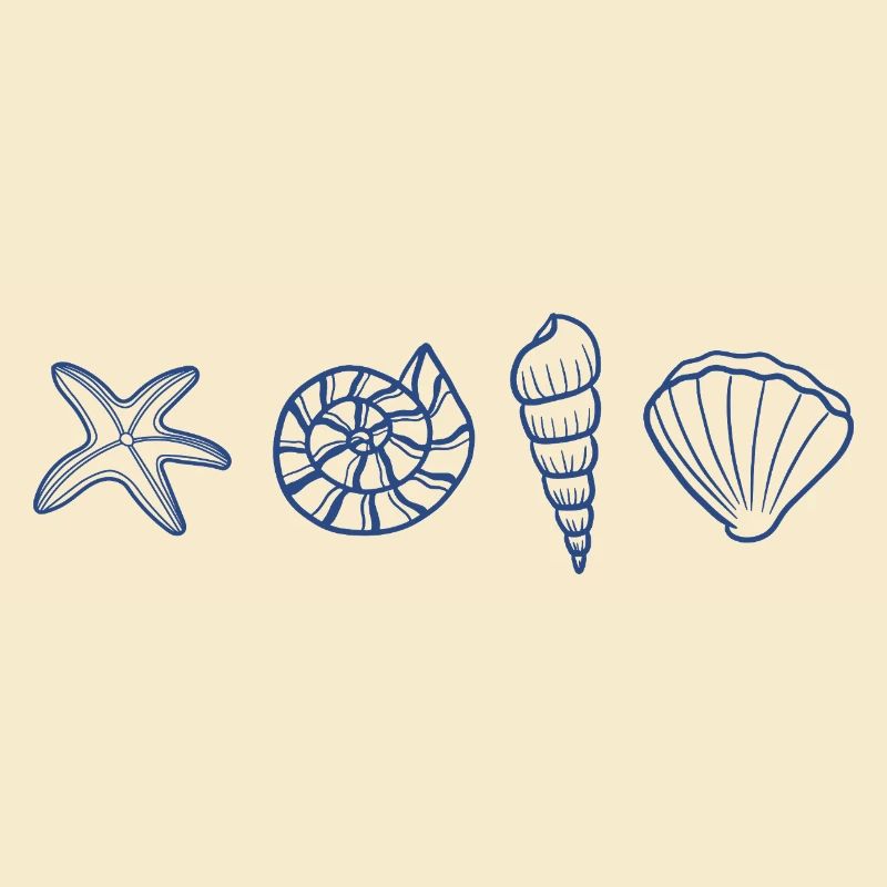 Blue Shells - Sea Animal