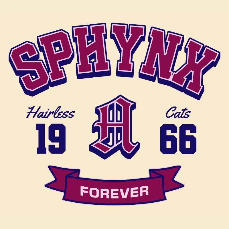 Sphynx Cats Forever Style universitaire classique