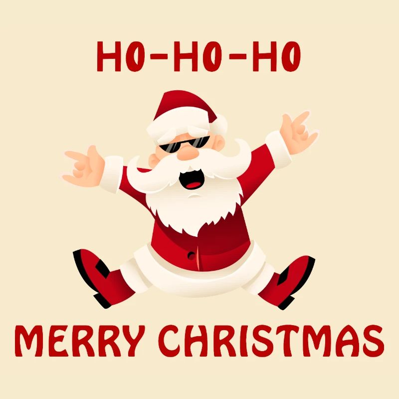 Fröhlicher springender Santa