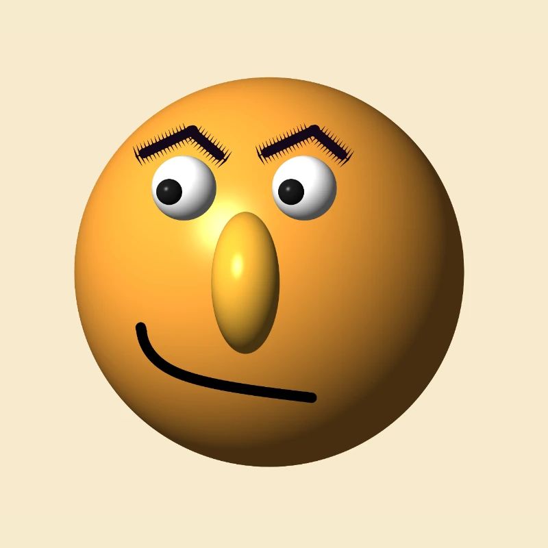 Mischievous face