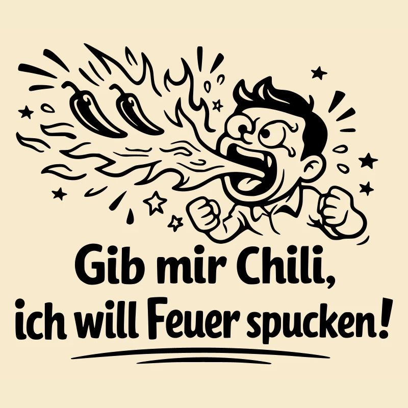 Fire Spitting Eating Chili
