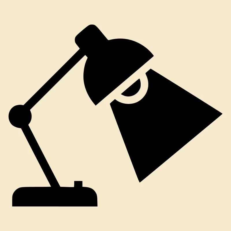 Silhouette de lampe de bureau