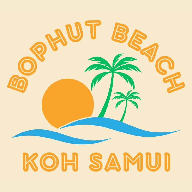 Koh Samui Beach Sunset Palm