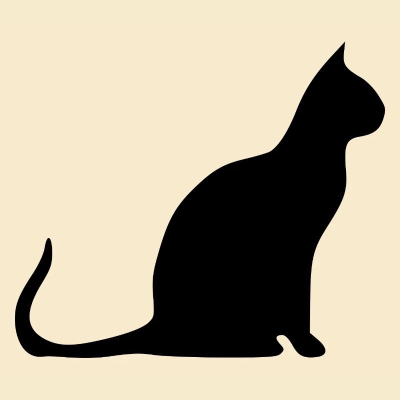 schwarze Katze Katze schwarz Katzen Silhouetten