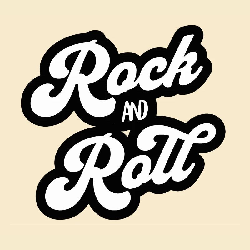 Rock and Roll Vintage Script