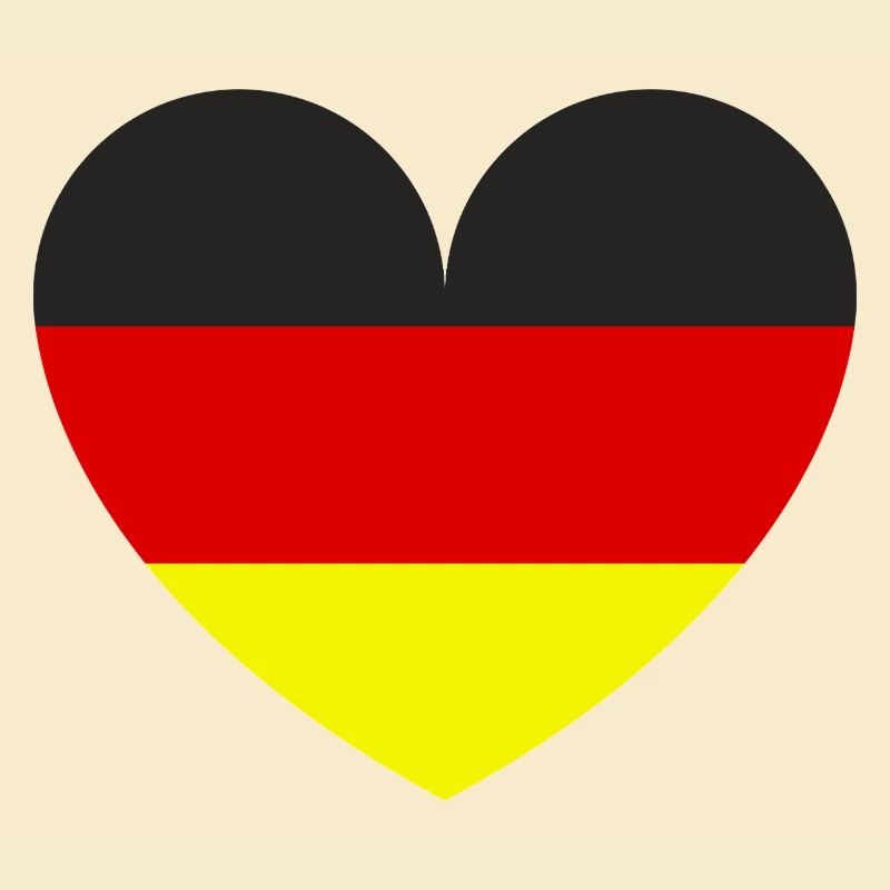 Deutsche Flagge in Herzform