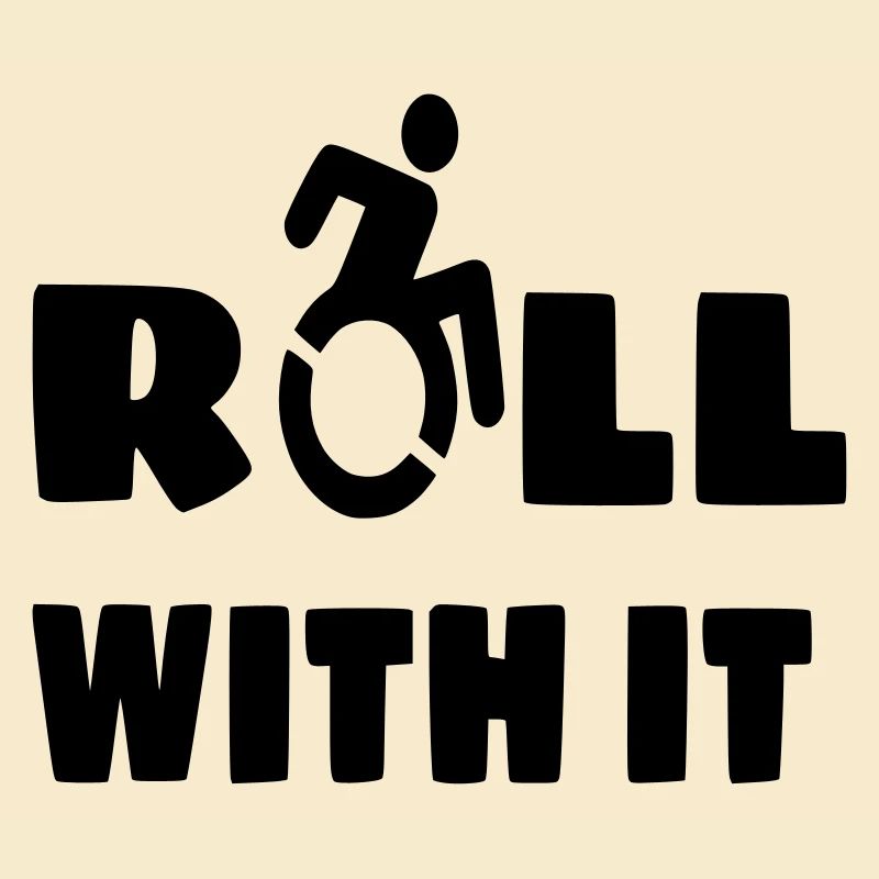 Je roule avec mon fauteuil roulant, mon roller, mon handicapé #