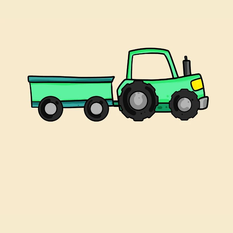 Traktor mit Anhänger
