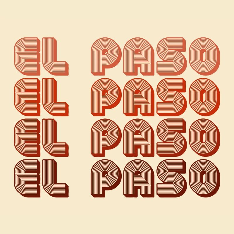 Motif rétro El Paso Gradient