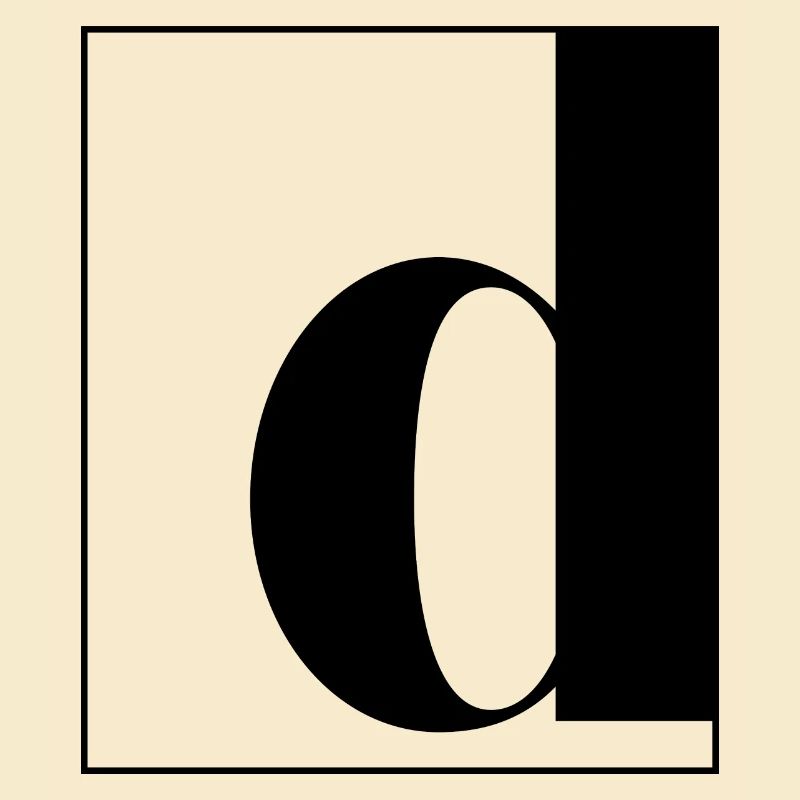 Letter alphabet d