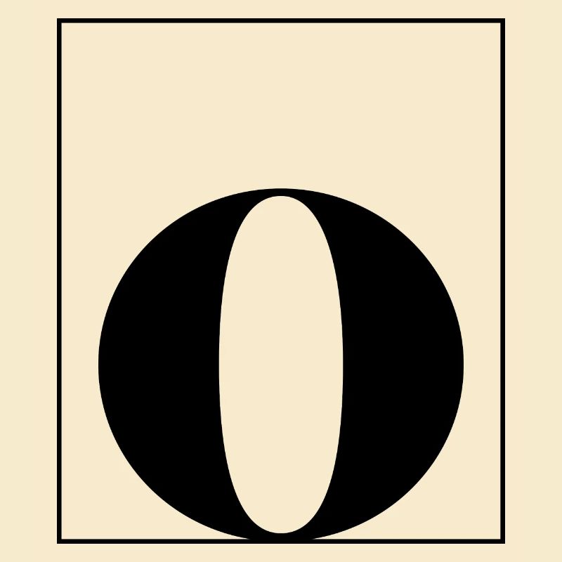 Letter alphabet o