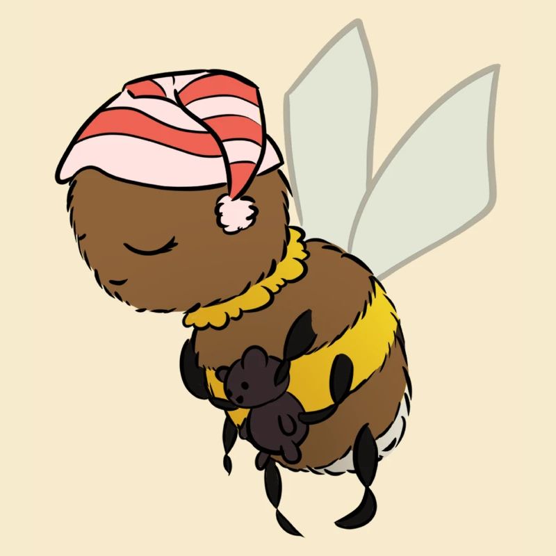Bébé bourdon endormi