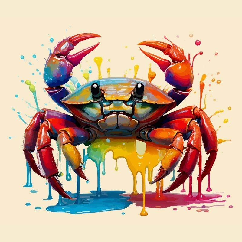 Explosion de couleur Crabe Art