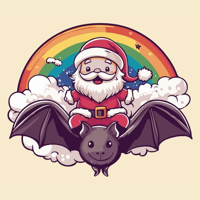 Fledermaus Weihnachtsmann Weihnachten