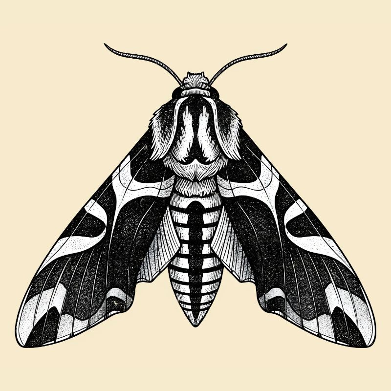 Moth Shadow Pattern Moth Black Moth