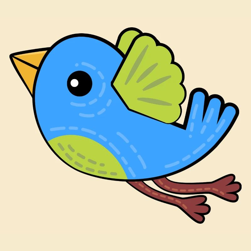 Kleiner Blauer Vogel