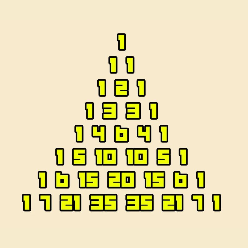 Le triangle de Pascal