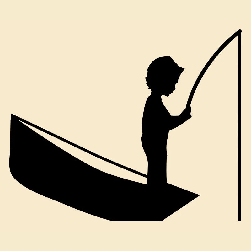 A boy with a fishing pole