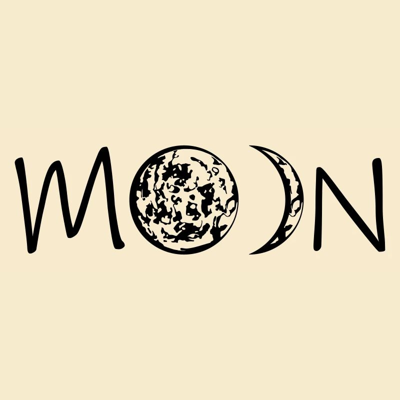 text logo moon mond phasen halbmond vollmond siche