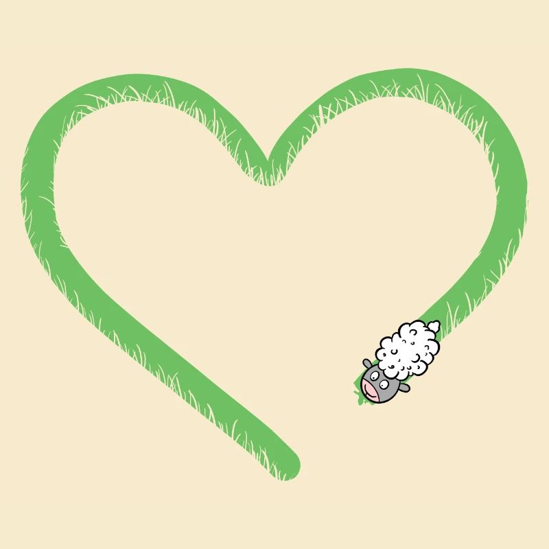 Herz Schaf I Schäfchen Comic