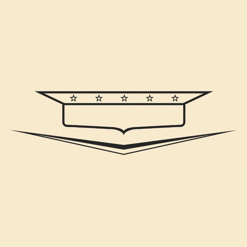 Classic Car Emblem frame empty, design yourself