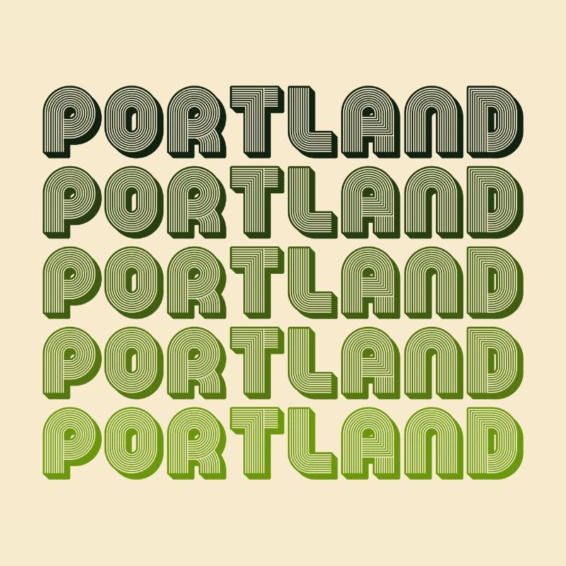 Portland Retro Gradient Pattern