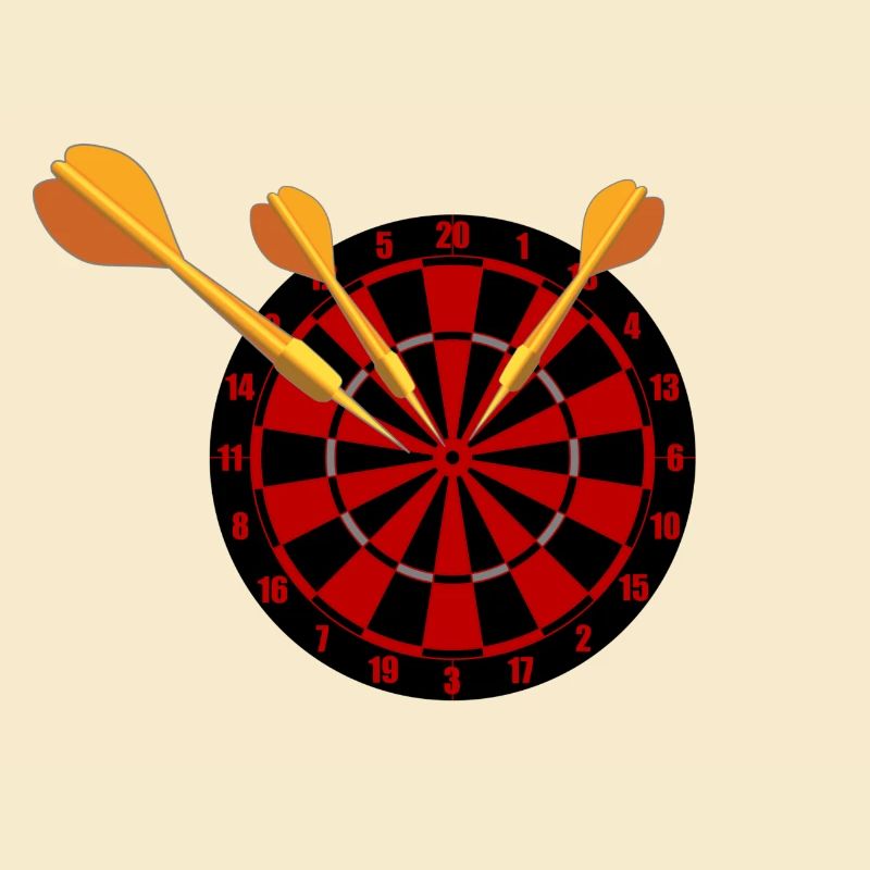 Fléchettes Flèches et jeu de fléchettes