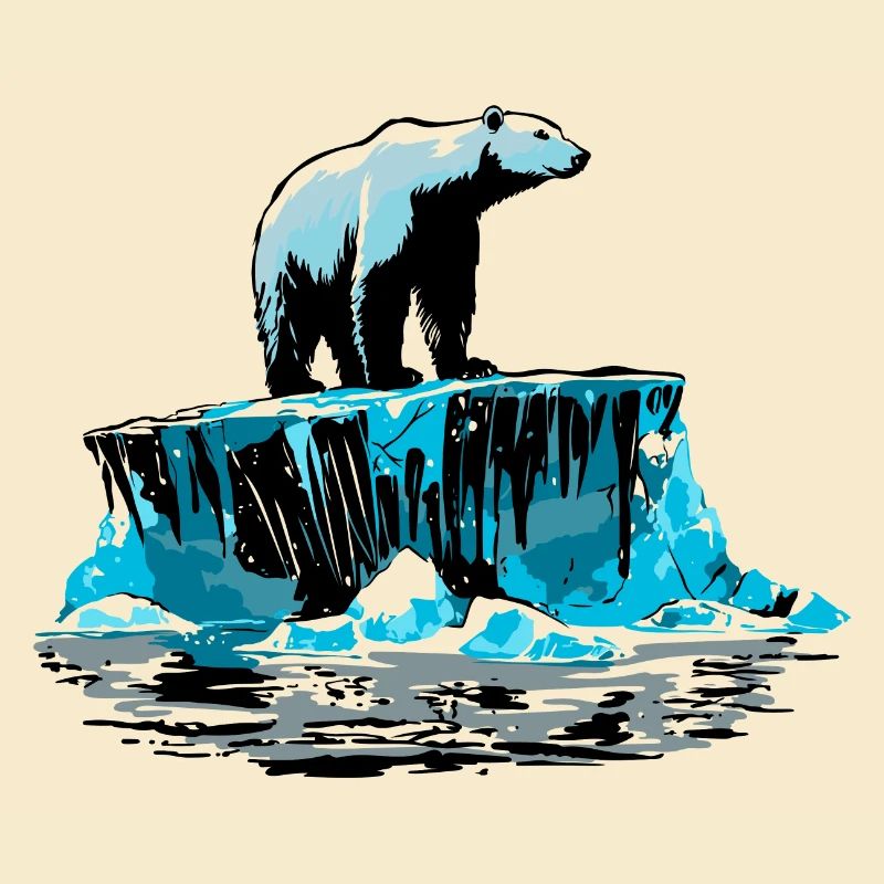Polar bear on floe – Arctic design