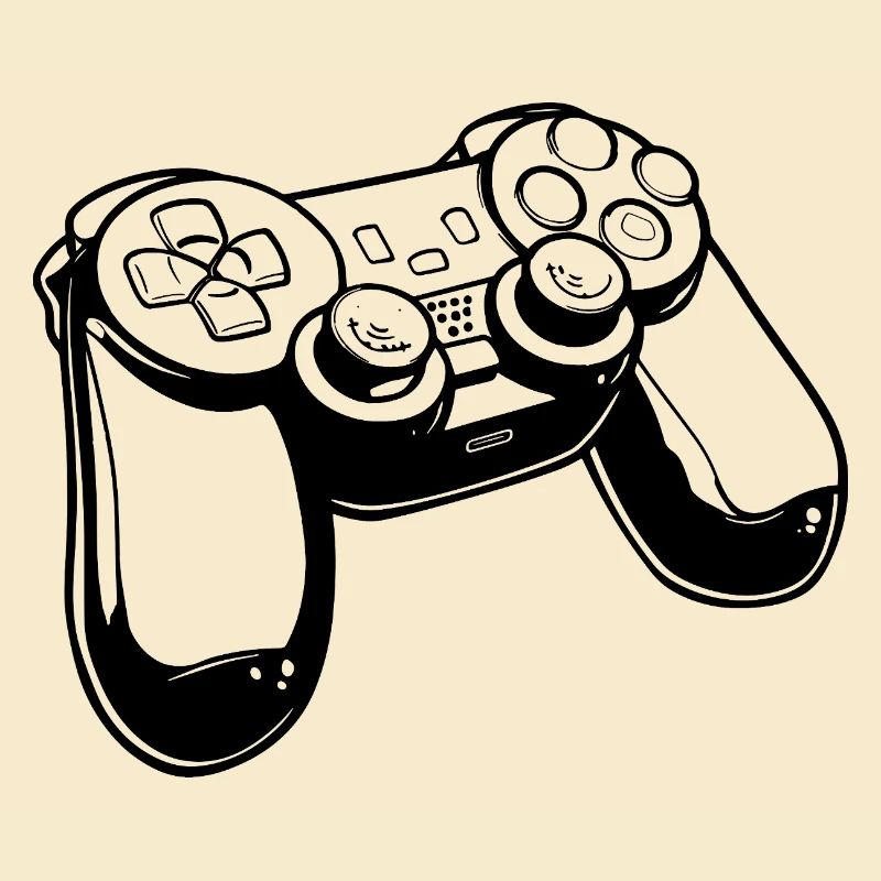 Dessin de manette de jeu