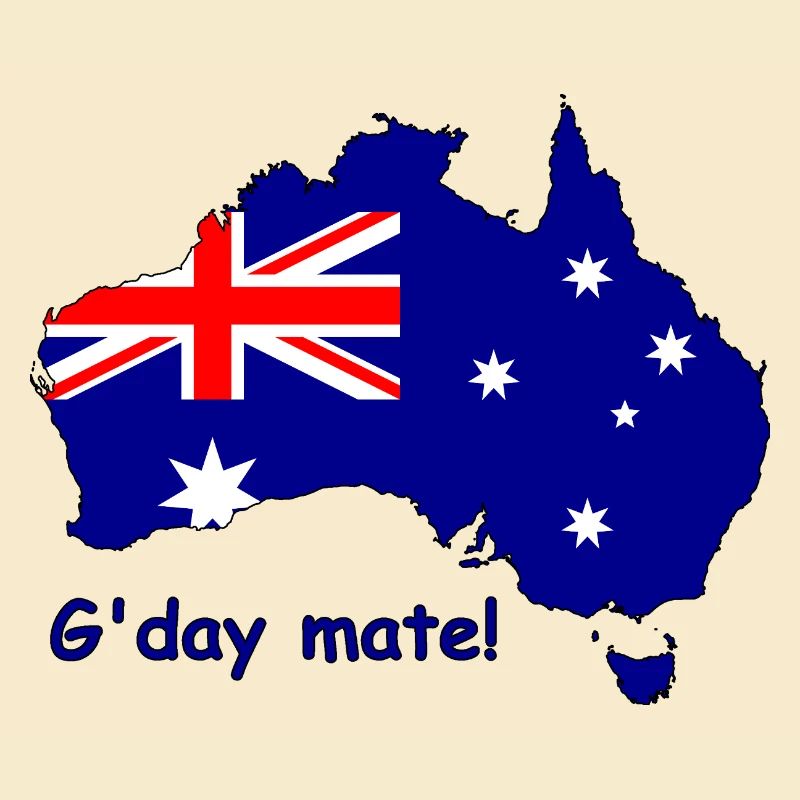 G’day Mate Drapeau australien