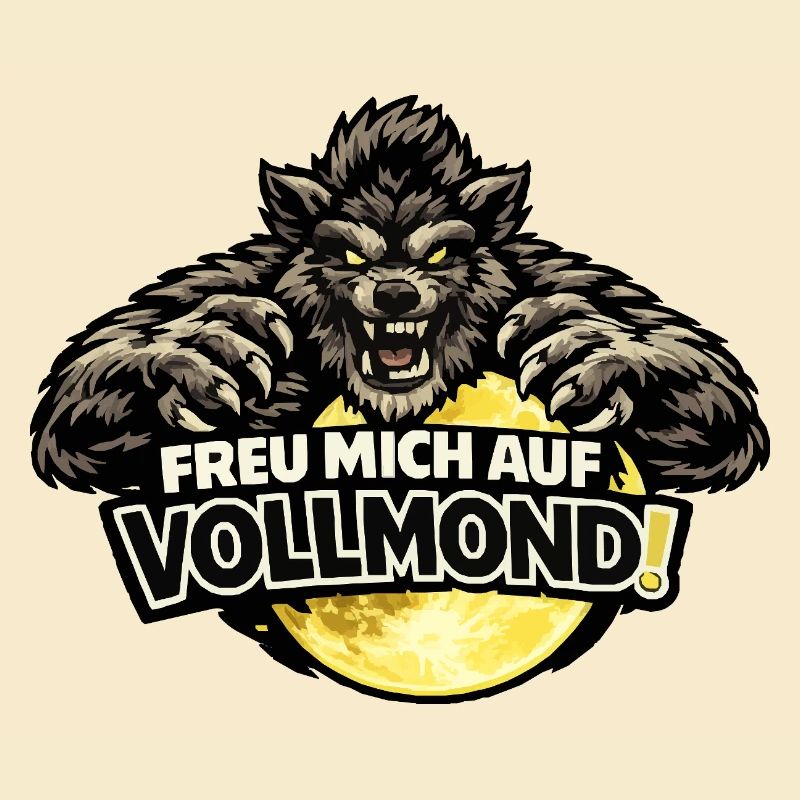 Werewolf Full Moon - funny amok saying