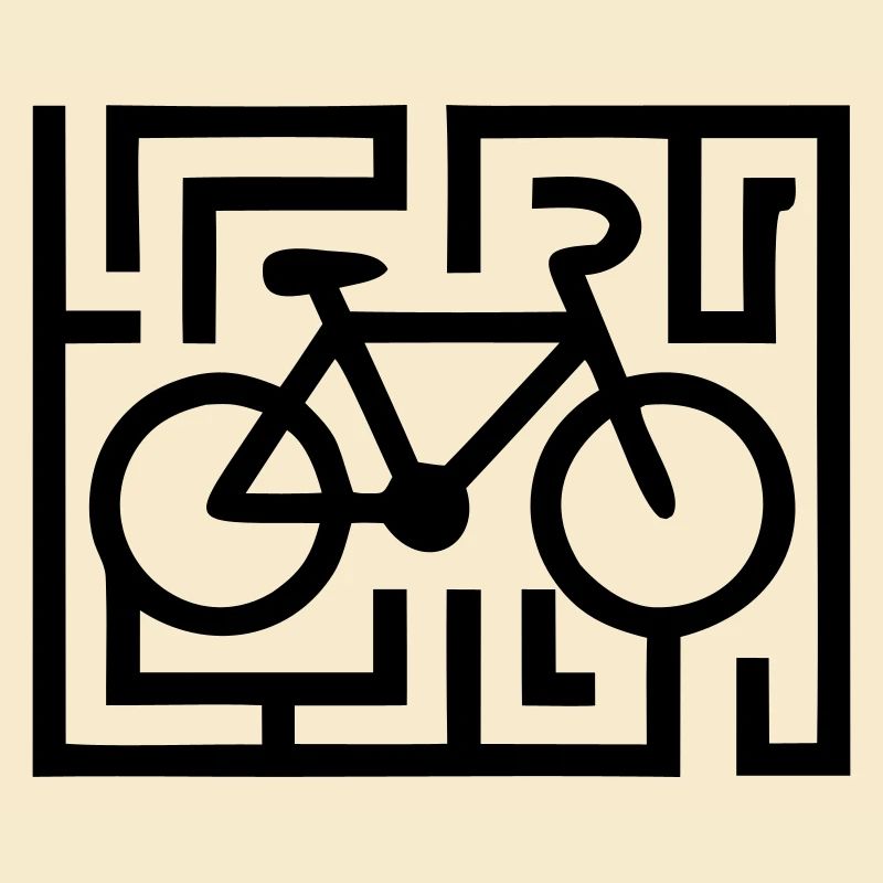 Puzzles difficiles dans le labyrinthe vélo