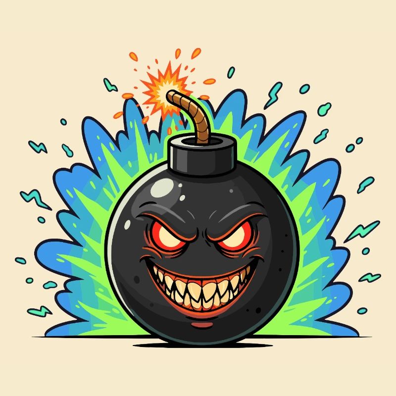 Angry Bomber Ball Neonburst