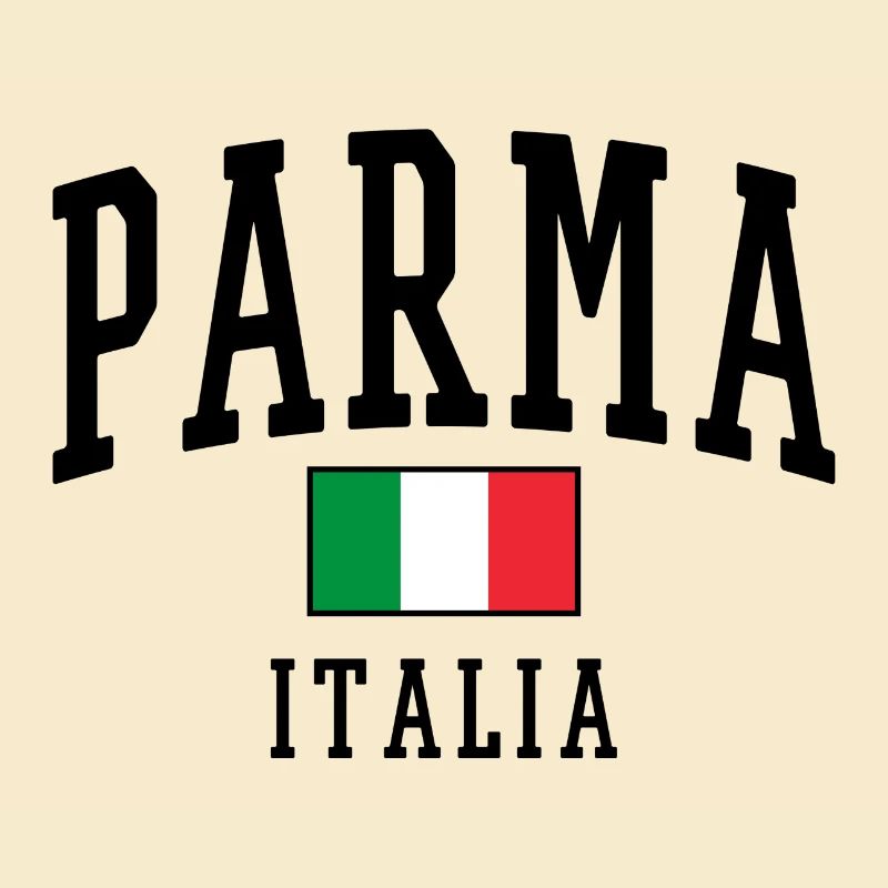 Conception Parma Italia avec description du drapeau national :