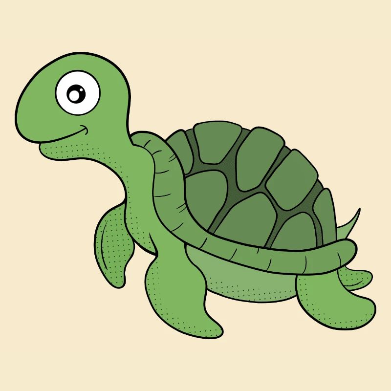 Une tortue amicale