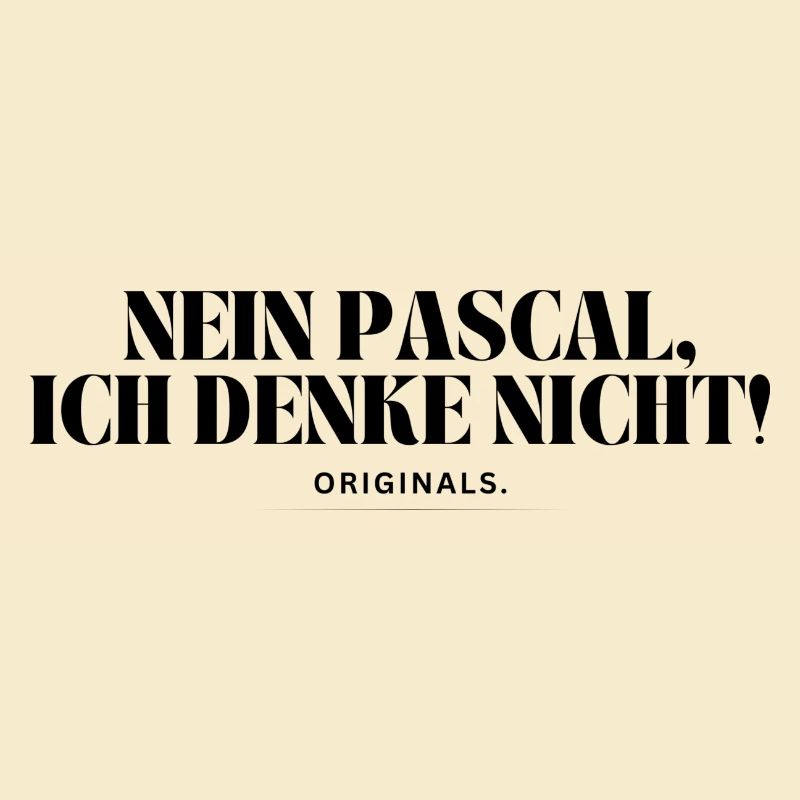 Non Pascal, je ne pense pas !