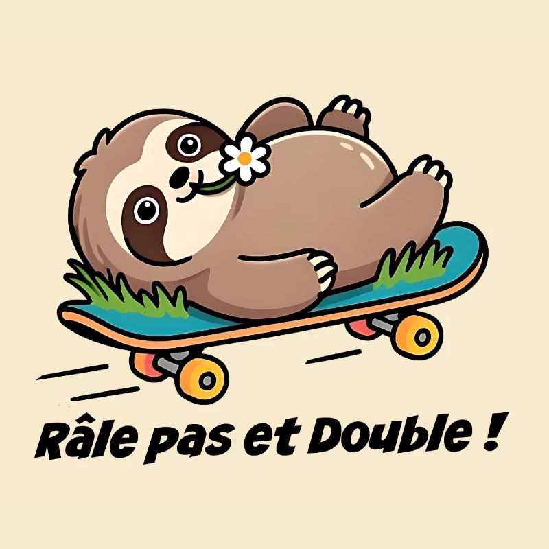 Autocollant caravane, van Râle pas et double !