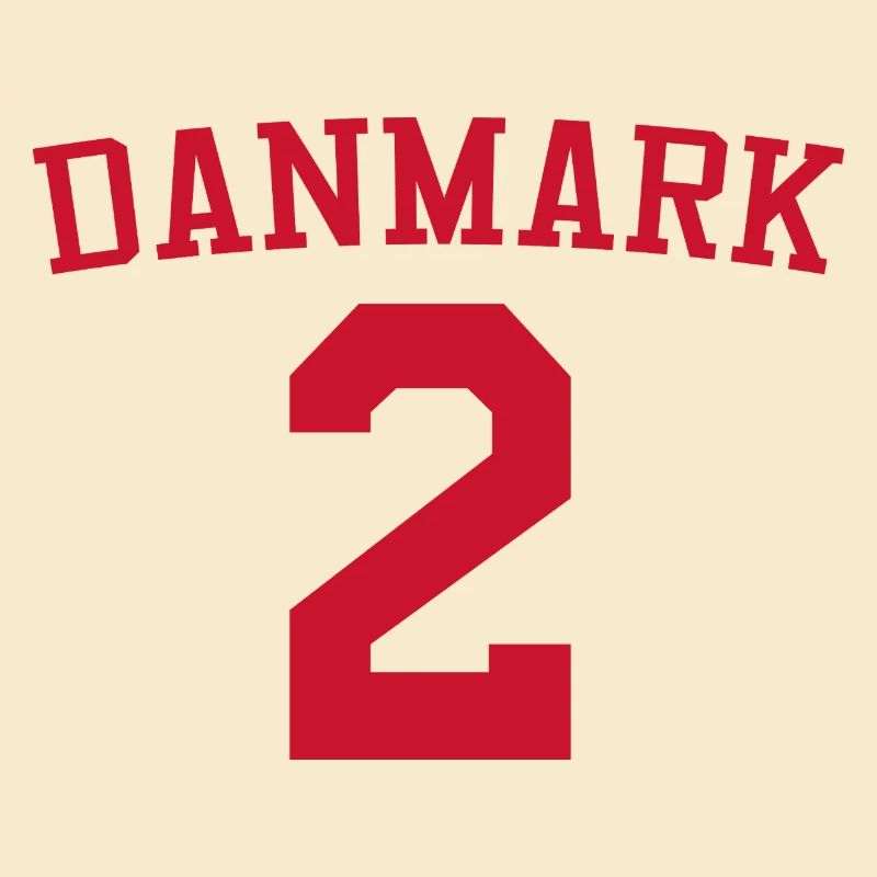 Dänemark 2 – Rotes Textdesign
