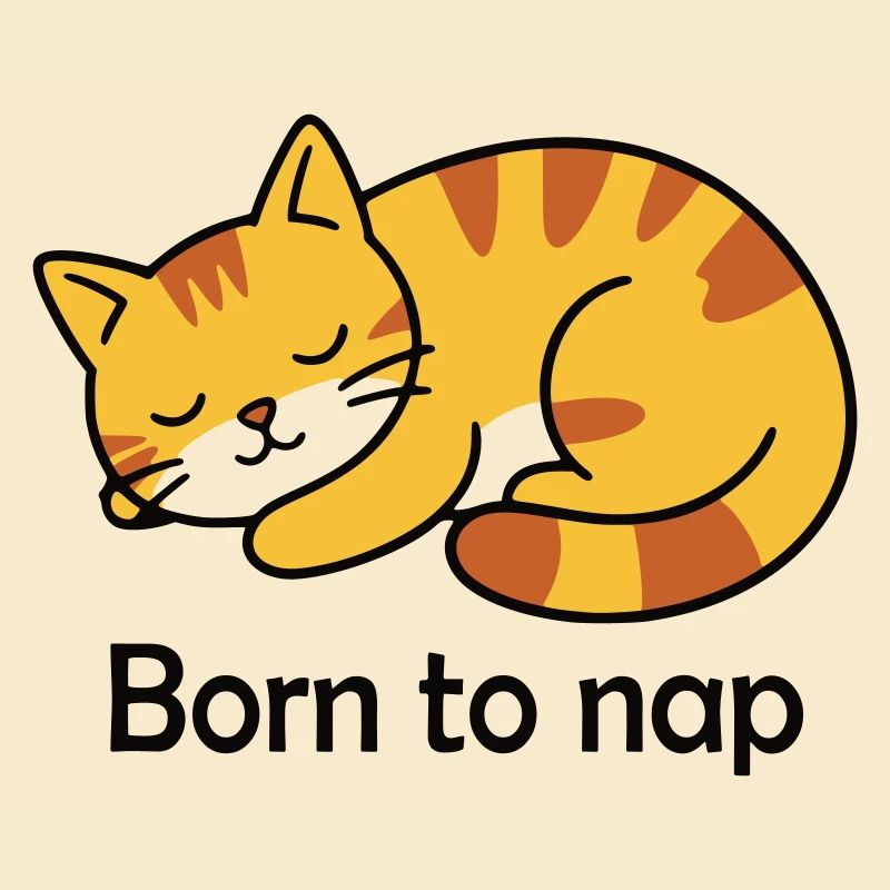 Born to Nap Cat Sleep Design