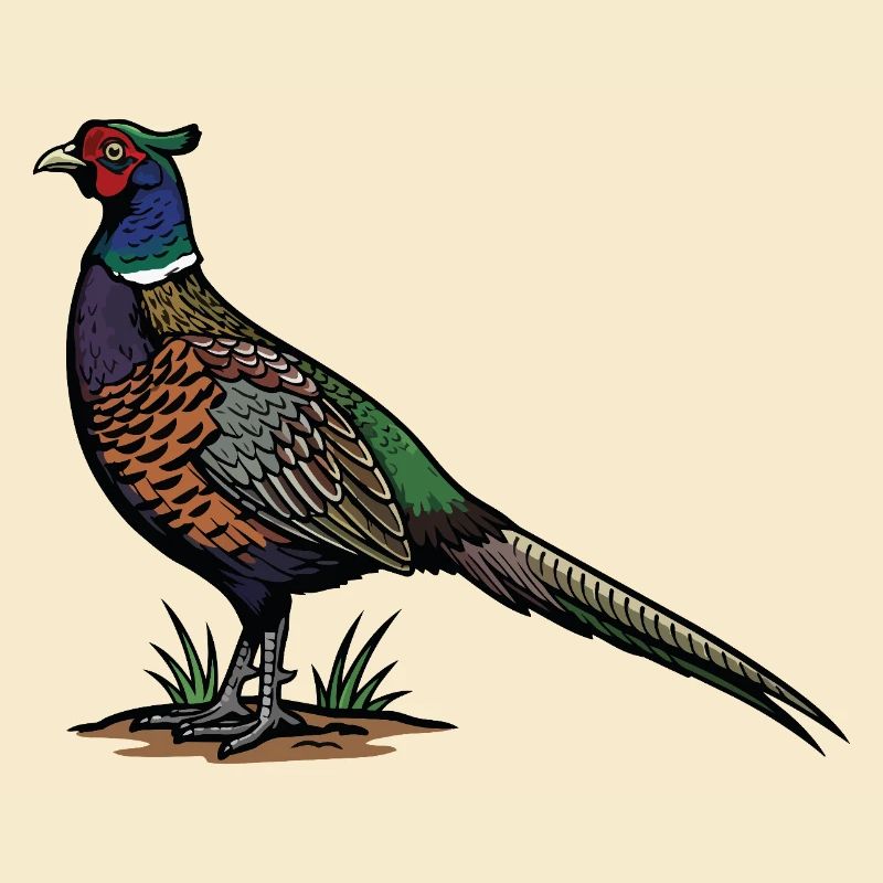 Ring-neck Pheasant Wild Nature