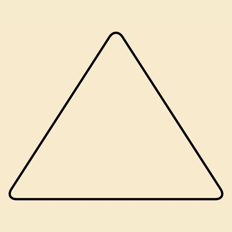 Triangle with rounded corners