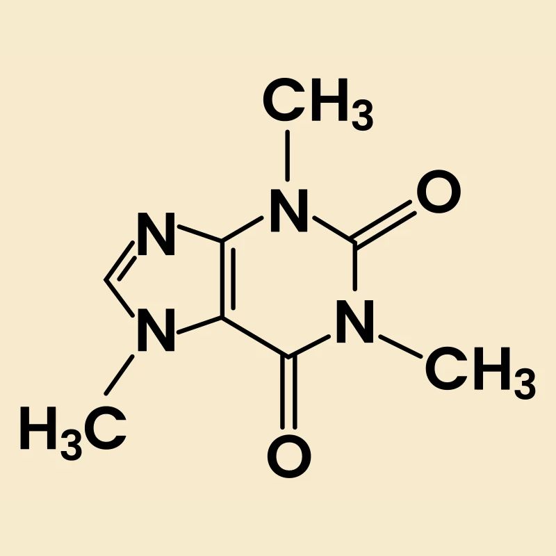Coffee Chemical Structure Caffeine